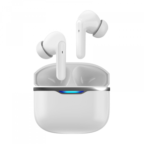 AUDIO - Casti wireless Bluetooth B26, audio, in ear, fara fir, casti Bluetooth 5.3, autonomie 24h, control tactil/smart touch, rezistente la apa IPX4, compatibilitate universala, iOS, Android, albe