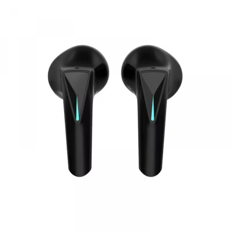 Casti wireless earbuds Bluetooth cu anulare a zgomotului, TWS, in ear, control vocal, sunet Hi-Fi stereo, latenta mica de 30 ms, rezistente la apa, design ergonomic si confortabil, negre [1]