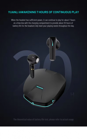 Casti wireless earbuds Bluetooth cu anulare a zgomotului, TWS, in ear, control vocal, sunet Hi-Fi stereo, latenta mica de 30 ms, rezistente la apa, design ergonomic si confortabil, negre [9]