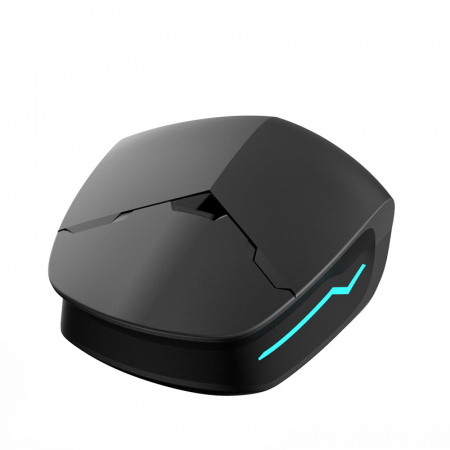 Casti wireless earbuds Bluetooth cu anulare activa a zgomotului, TWS, in-ear, control vocal, Bluetooth, sunet Hi-Fi, latenta de 40 ms, rezistente la apa, design ergonomic si confortabil, negre [2]