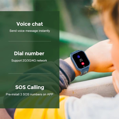 Ceas Smartwatch copii ZYTEQ®️, 4G, localizare precisa, GPS, WIFI, LBS, monitorizare spion, Apel Video, buton SOS, slot cartela SIM, ecran tactil IPS 1.83", Camera HD, control prin Aplicatie, negru [8]