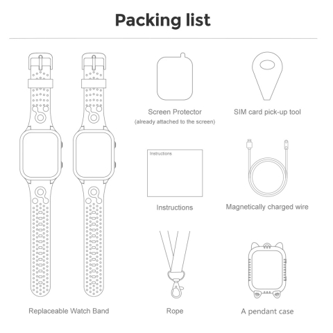 Ceas Smartwatch copii ZYTEQ®️, 4G, localizare precisa, GPS, WIFI, LBS, monitorizare spion, Apel Video, buton SOS, slot cartela SIM, ecran tactil IPS 1.83", Camera HD, control prin Aplicatie, negru [7]