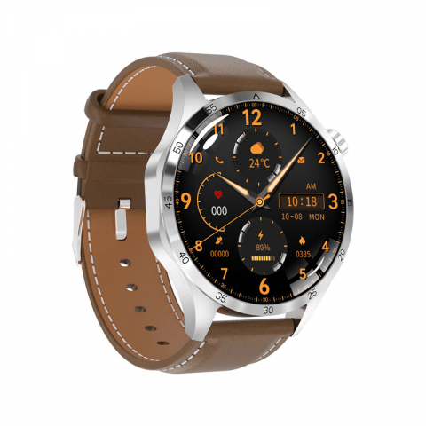 SMARTWATCH-URI - Ceas Smartwatch GT4 PRO+, Sport, Apel bluetooth, Rezistent la apa, Ecran 1.53", Monitorizare activitati fizice, somn, ritm cardiac, pedometru, Incarcare Wireless, Unisex, Android, IOS, argintiu