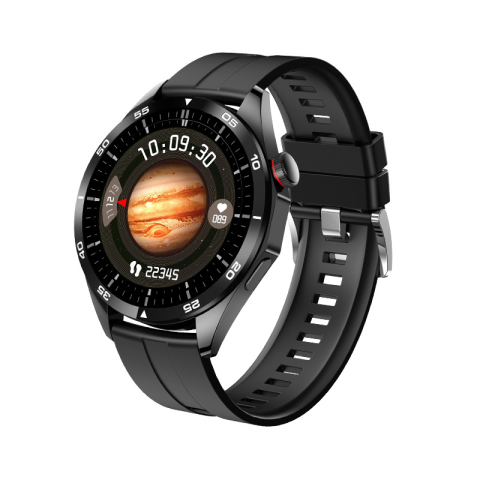 SMARTWATCH-URI - Ceas smartwatch sport ZYTEQ®️, ecran 1.43", Super AMOLED, functie apelare Bluetooth, monitorizare ECG & Ritm Cardiac, rezistent la apa IP67, baterie 440mAh, negru