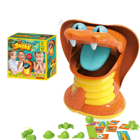 COPII - Joc educational interactiv ZYTEQ® Greedy Snake pentru copii, distractiv, invatare, indemanare, 3+ ani, multicolor