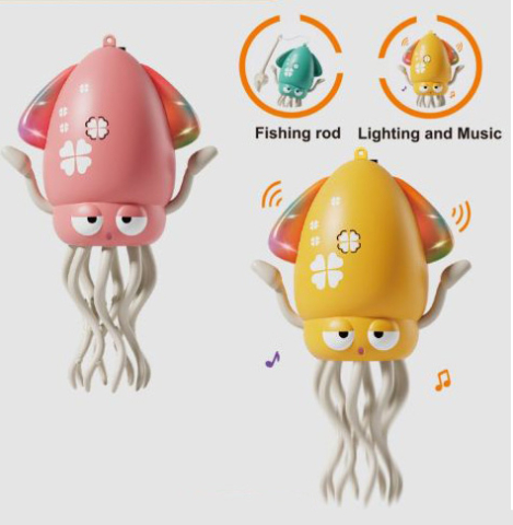 Jucarie caracatita magica dansatoare ZYTEQ® – aventura interactiva cu muzica, lumini si senzori, jucaria perfecta pentru micii exploratori 1-6 ani, verde [12]