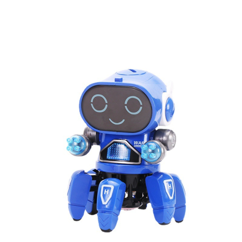 COPII - Jucarie interactiva robot inteligent electric ZYTEQ®️ pentru copii, cu lumina LED si functie de dans, albastru