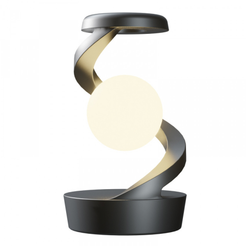 Lampa inteligenta rotativa, pentru birou sau noptiera, cu multiple moduri de control, senzor de miscare, lumina difuza de noapte, lumina RGB, baterie incorporata, alba [5]