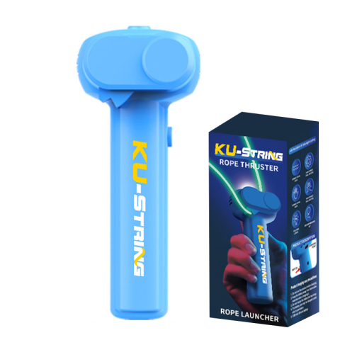 COPII - Lansator electric franghie ZYTEQ® fosforescent, loop lasso, jucarie interactiva anti-stres, reincarcabila, pisici, caini, copii, albastru deschis