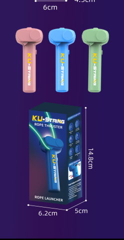 Lansator electric franghie ZYTEQ® fosforescent, loop lasso, jucarie interactiva anti-stres, reincarcabila, pisici, caini, copii, verde [2]