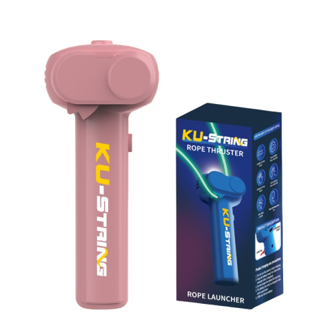 COPII - Lansator electric franghie ZYTEQ® fosforescent, loop lasso, jucarie interactiva anti-stres, reincarcabila, pisici, caini, copii, roz