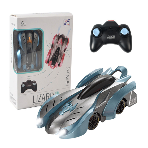 COPII - Masinuta de jucarie ZYTEQ®️, electrica, inteligenta, cu telecomanda, care sfideaza gravitatia, albastra