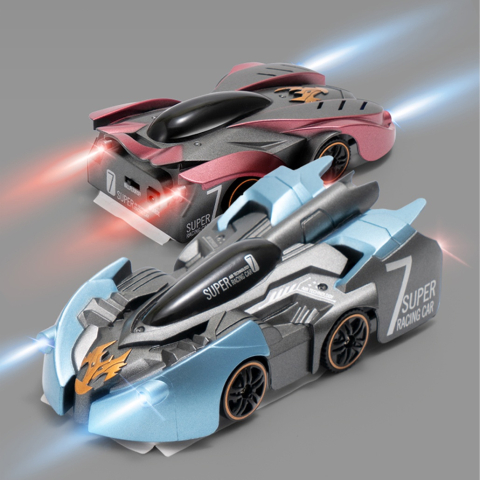 Masinuta de jucarie ZYTEQ®️, electrica, inteligenta, cu telecomanda, care sfideaza gravitatia, albastra [4]