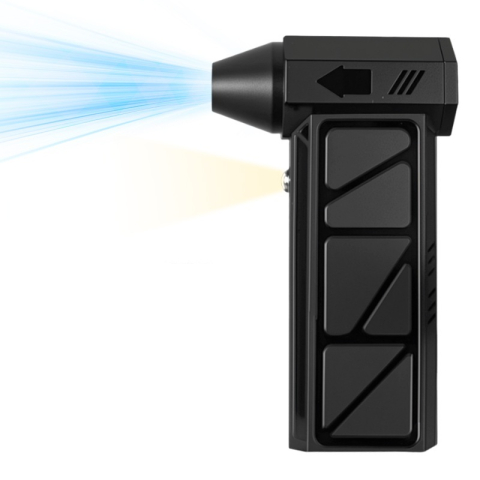 CASA - Mini ventilator turbo portabil ZYTEQ®, fara perii, de mare viteza, suflanta de praf, zapada, Frunze, pentru camping si aer liber, reincarcabil, negru