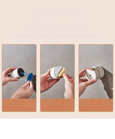 Set de 6 cutii de condimente magnetice ZYTEQ®️, montare pe perete, capac rotativ, detasabile, usor de curatat, culoare alba [9]