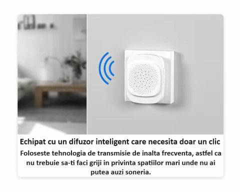 Sonerie inteligenta cu camera video, captura foto, Wi-Fi, vedere nocturna, audio bidirectional, control prin aplicatie, schimbator de voce, baterie reincarcabila, neagra [10]