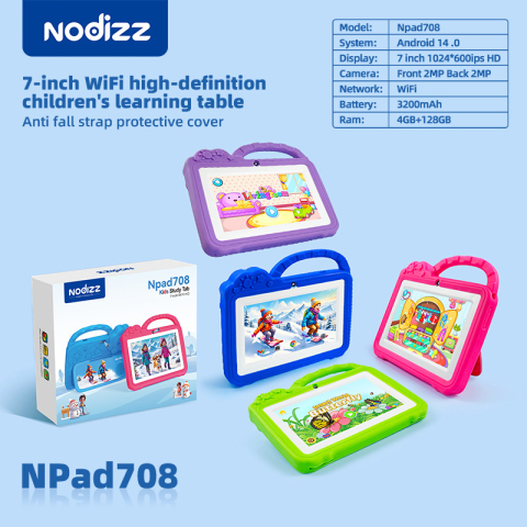 Tableta educationala ZYTEQ®️ pentru copii, 7 inch, 4GB RAM + 128GB ROM, Android, 3-12 ani, aplicatii Play Store, carcasa rezistenta, jocuri distractive, ecran tactil HD, Bluetooth, WiFi, 3200mAh, alba [4]
