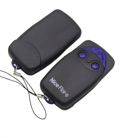 CASA - Telecomanda Nice FLO2R-S cu 2 canale, pentru automatizari porti electrice, bariere, usi de garaj, neagra