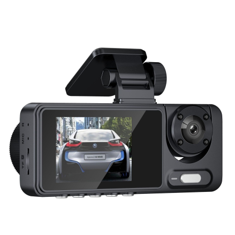 Camera video de bord auto S16 Full HD 1080P, WDR, 170°, 3 lentile, Wi-Fi, ecran IPS de 2 inch, filmare zi si noapte, inregistrare in bucla, Night Vision, detectare miscare, parcare asistata, neagra [2]