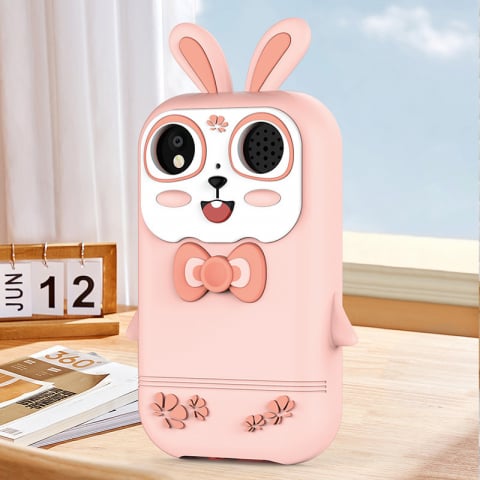 Telefon Mobil pentru Copii ZYTEQ® Q13 cu Ecran IPS 2.8'', Camera Foto/Video 1080P, Jocuri Educative, Card TF pana la 128GB, MP3 Player, Control Parental, Lanterna, Roz [1]